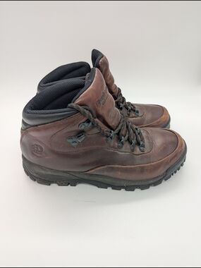 Vintage Dunham Waterproof Leather Hiking Boots Women's 7 B Absorb Soles Brown